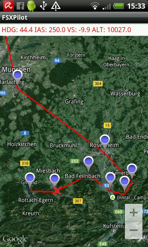 Flight planning Flight planning on FSXPilot for android